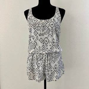 Bella Dahl White Short Romper, Size: XS, Made in USA